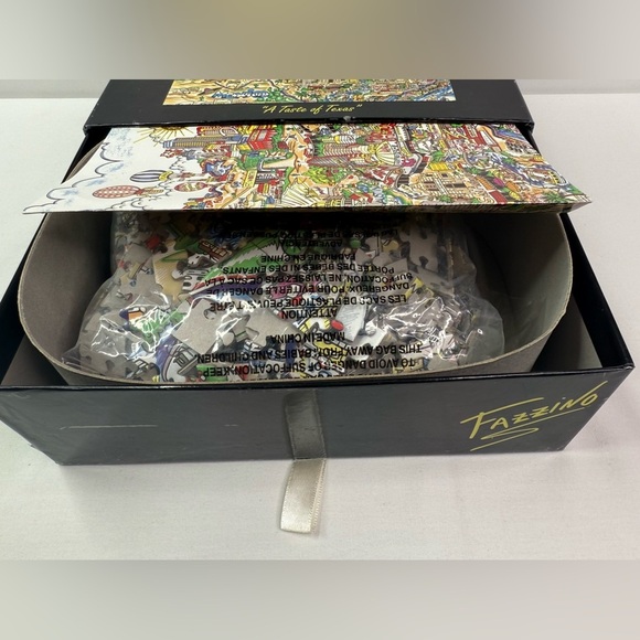 'Charles Fazzino Puzzle "A Taste of Texas” New In Box 1000 Pieces - Picture 3 of 3